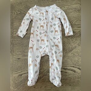 Bundle of 2 Fleece Material Caden Lane Footies 3-6 months